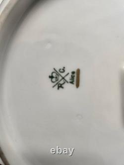 Vtg. Rosenthal fancy bowl, Alice gilt trim floral border