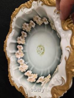 Vtg. Rosenthal fancy bowl, Alice gilt trim floral border
