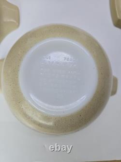 Vtg Set 4 Pyrex Forest Fancies Mushroom Cinderella Nesting Mixing Bowls 441-444