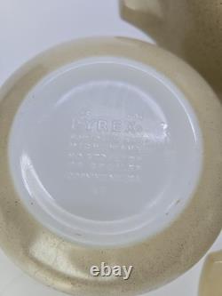 Vtg Set 4 Pyrex Forest Fancies Mushroom Cinderella Nesting Mixing Bowls 441-444