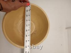 Vtg Set Of 4 McCoy Pottery Pink & Blue Stripes Nesting Mixing Bowls Read Look