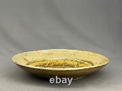 Vtg Warren MacKenzie Oversized 14 1/4 Glazed Footed Pottery Bowl