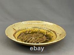 Vtg Warren MacKenzie Oversized 14 1/4 Glazed Footed Pottery Bowl