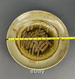 Vtg Warren MacKenzie Oversized 14 1/4 Glazed Footed Pottery Bowl