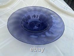 WOW Blenko Handcraft 12 1/4 inch x 2 1/4Console Bowl Discontinued in 2014