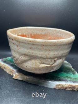 Warren Mackenzie Shino Glaze 5.5 inch Chawan Bowl Orange Neutral Mint Condition