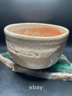 Warren Mackenzie Shino Glaze 5.5 inch Chawan Bowl Orange Neutral Mint Condition