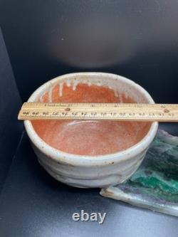 Warren Mackenzie Shino Glaze 5.5 inch Chawan Bowl Orange Neutral Mint Condition