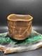 Warren Mackenzie Studio Pottery Decorated Tea Bowl Shino Glaze 3.25 h 3.25 dia