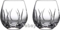 Waterford Crystal Ardan Tonn Stemless Wine S/2 Bad Box