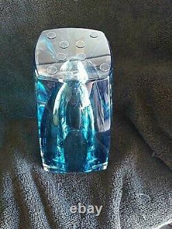 Waterford Crystal Blue Metra Vase 10 tall