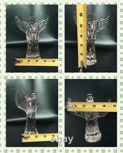 Waterford Crystal Nativity-Holy Family Jesus/Mary/Joseph With Angel 4 Pc Set