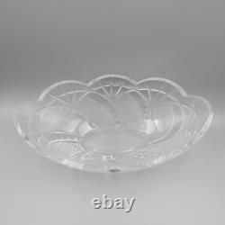 Waterford Fine Cut Crystal SEAHORSE Large Boat / Oval Bowl