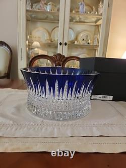 Waterford Lismore Diamond 10 Cobalt Blue Bowl