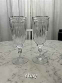 Waterford Marquis Crystal Hanover Platinum Iced Tea Glass Set of 2 FREE SHIP