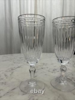 Waterford Marquis Crystal Hanover Platinum Iced Tea Glass Set of 2 FREE SHIP