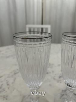 Waterford Marquis Crystal Hanover Platinum Iced Tea Glass Set of 2 FREE SHIP