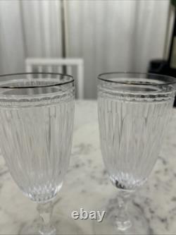 Waterford Marquis Crystal Hanover Platinum Iced Tea Glass Set of 2 FREE SHIP