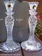 Waterford SEAHORSE ABSTRACT CANDLEHOLDERS CANDLESTICKS