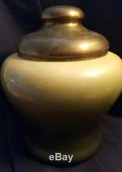 Wavecrest Nakara CFM Victorian Glass Native American Indian Humidor Tobacco Jar