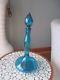 Wayne Husted Blenko Genie Decanter Bottle with Stopper 5815 Turquoise Blue