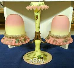 Webb decorated Burmese Fairy lamp epergne