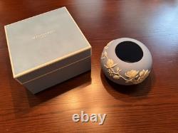 Wedgwood Blue Jasperware Magnolia Rose Bowl