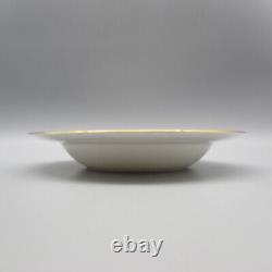 Wedgwood Bone China Florentine Gold Rim Soup Bowls Set of Six