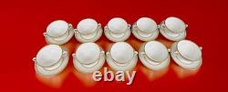 Wedgwood Colonnade Gold W 4339 Cream Soup Bowls Set Of 10 people