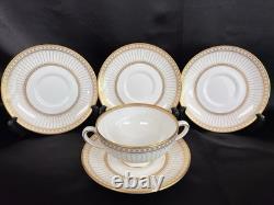Wedgwood Colonnade Gold W 4339 Cream Soup Bowls Set Of 10 people