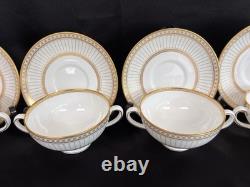 Wedgwood Colonnade Gold W 4339 Cream Soup Bowls Set Of 10 people