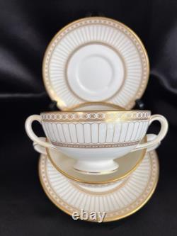 Wedgwood Colonnade Gold W 4339 Cream Soup Bowls Set Of 10 people