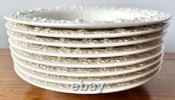 Wedgwood Queensware Cream Embossed Bowls-set 8-early Mark