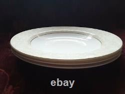 Wedgwood Ralph Lauren MEREDITH Rimmed Soup Bowls Set/3 NEW withTags