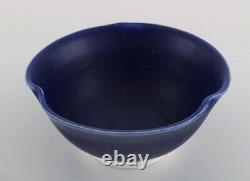 Wilhelm Kåge (1889-1960) for Farsta. Unique bowl in glazed ceramics. 1930's