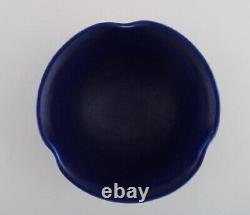 Wilhelm Kåge (1889-1960) for Farsta. Unique bowl in glazed ceramics. 1930's