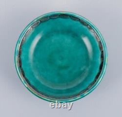 Wilhelm Kåge for Gustavsberg. Set of five small Argenta ceramic bowls