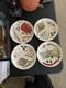 Williams Sonoma Herbs & Vegetables Discontinued 4 Piece Pasta Bowl Set PORTUGAL
