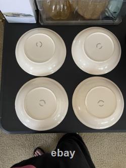 Williams Sonoma Herbs & Vegetables Discontinued 4 Piece Pasta Bowl Set PORTUGAL