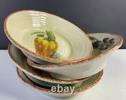 Williams Sonoma Jardin Potager Individual Pasta Bowls Set of 4 Made in Italy