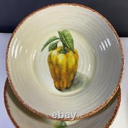 Williams Sonoma Jardin Potager Individual Pasta Bowls Set of 4 Made in Italy