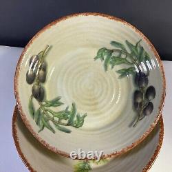 Williams Sonoma Jardin Potager Individual Pasta Bowls Set of 4 Made in Italy