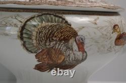 Williams Sonoma Plymouth Soup Tureen Thanksgiving Turkey Harvest NWT 4 QT