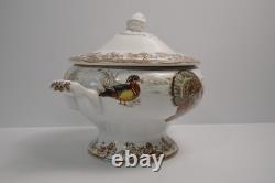 Williams Sonoma Plymouth Soup Tureen Thanksgiving Turkey Harvest NWT 4 QT