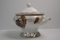 Williams Sonoma Plymouth Soup Tureen Thanksgiving Turkey Harvest NWT 4 QT