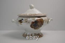 Williams Sonoma Plymouth Soup Tureen Thanksgiving Turkey Harvest NWT 4 QT