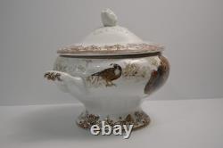 Williams Sonoma Plymouth Soup Tureen Thanksgiving Turkey Harvest NWT 4 QT