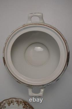 Williams Sonoma Plymouth Soup Tureen Thanksgiving Turkey Harvest NWT 4 QT