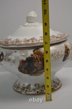 Williams Sonoma Plymouth Soup Tureen Thanksgiving Turkey Harvest NWT 4 QT