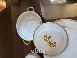 Wm. Guerin & Co. Limoges white + 16 platter + 7.5 soup bowl with lid